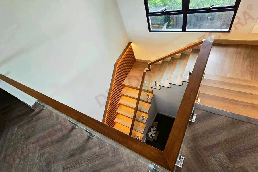 Luxury glass staircase GL-03 DECORA