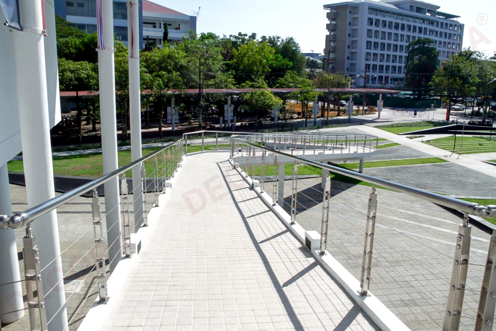 ผลงานราวบันได ราวกันตก ราวระเบียง BL-603 มศว องครักษ์ By DECORA