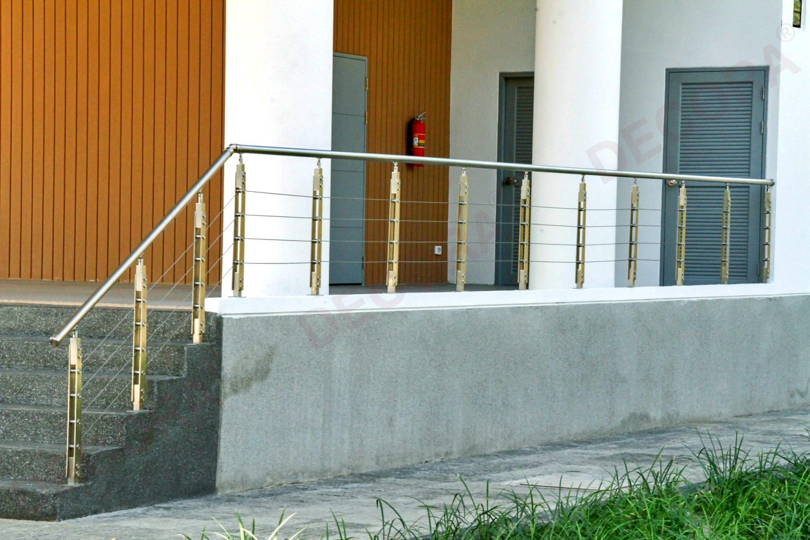 ผลงานราวบันได ราวกันตก ราวระเบียง BL-603 มศว องครักษ์ By DECORA