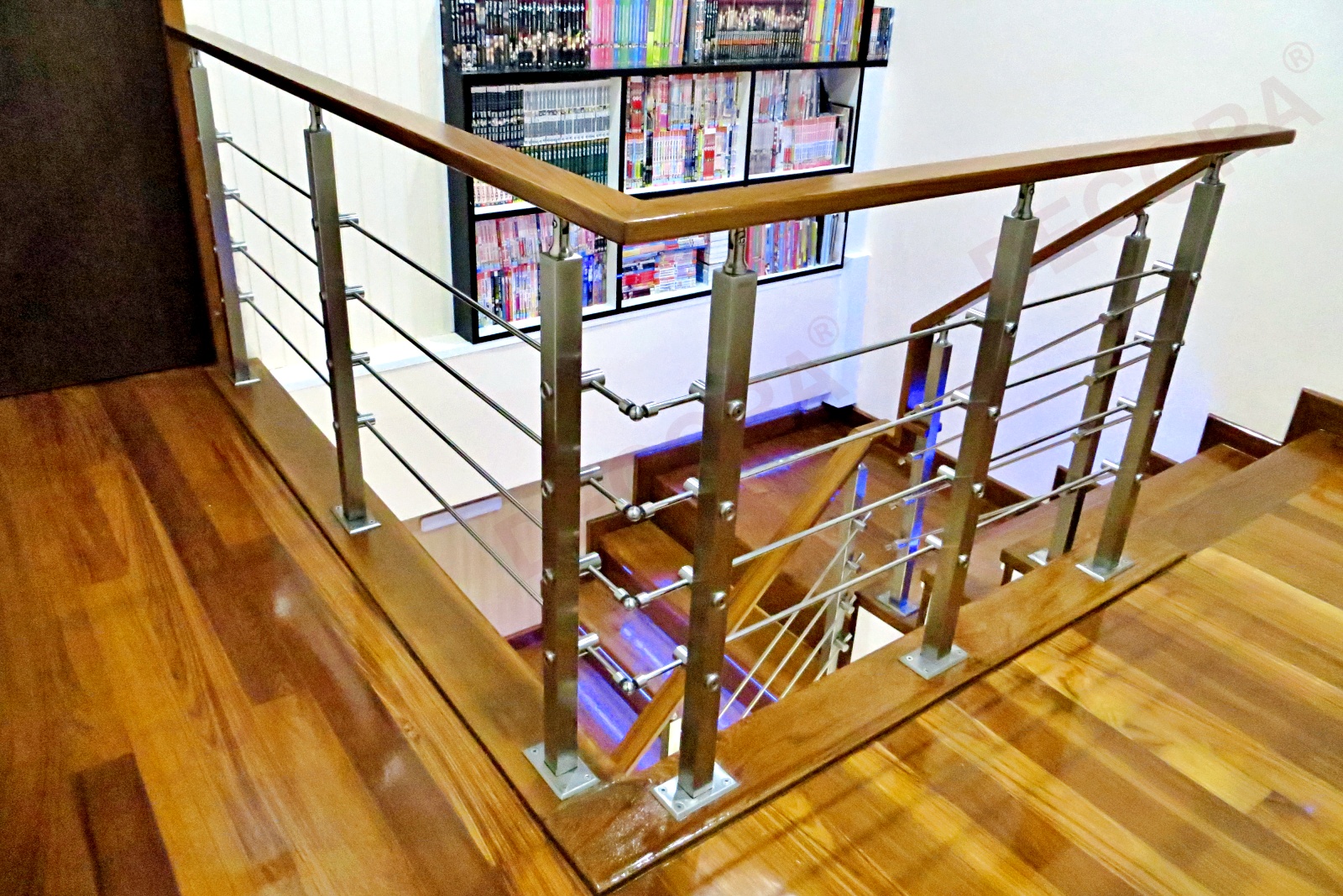 ผลงานราวบันได ราวกันตก ราวระเบียง BL-611 ลูกค้าหมู่บ้านสีวลี 2 By DECORA