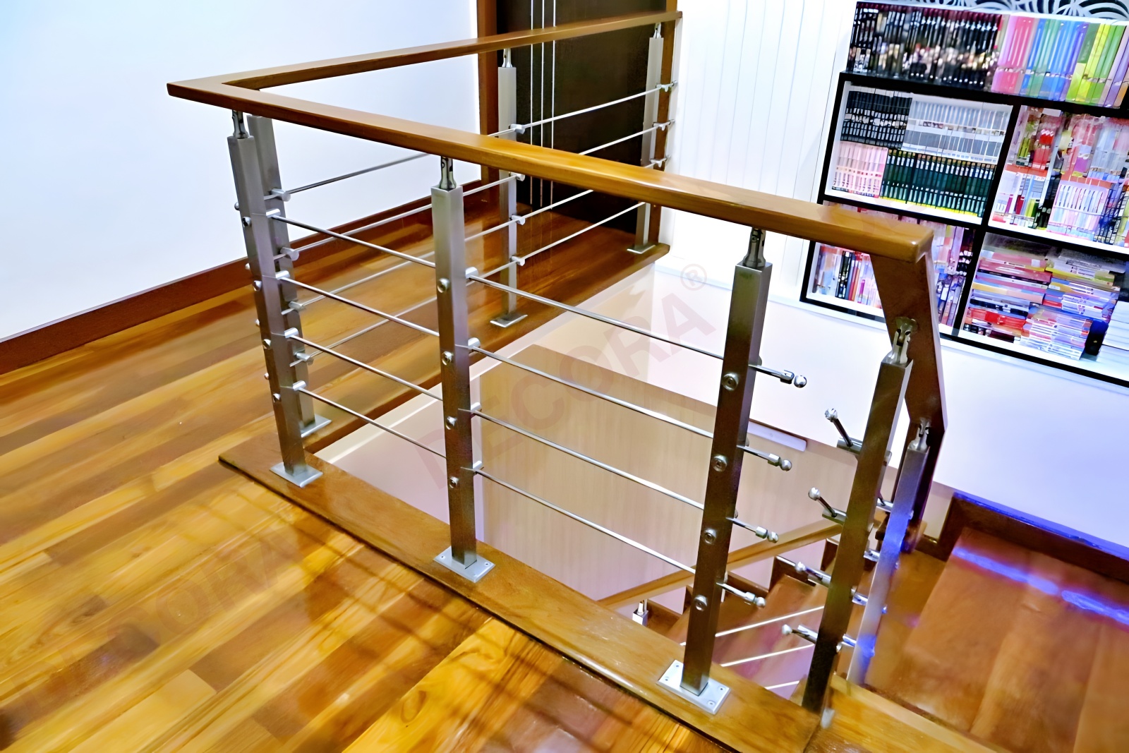 ผลงานราวบันได ราวกันตก ราวระเบียง BL-611 ลูกค้าหมู่บ้านสีวลี 2 By DECORA