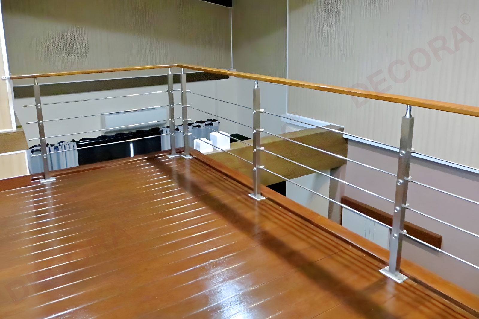 ผลงานราวบันได ราวกันตก ราวระเบียง BL-611 ลูกค้าหมู่บ้านสีวลี 2 By DECORA