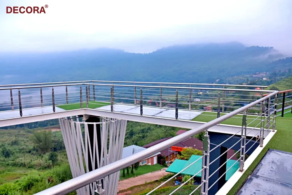 ราวระเบียง ราวกันตกสเตนเลส