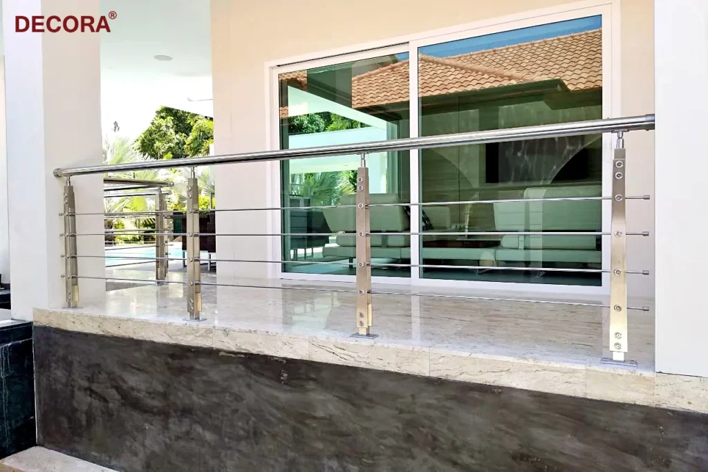 ราวระเบียง ราวกันตกสเตนเลส